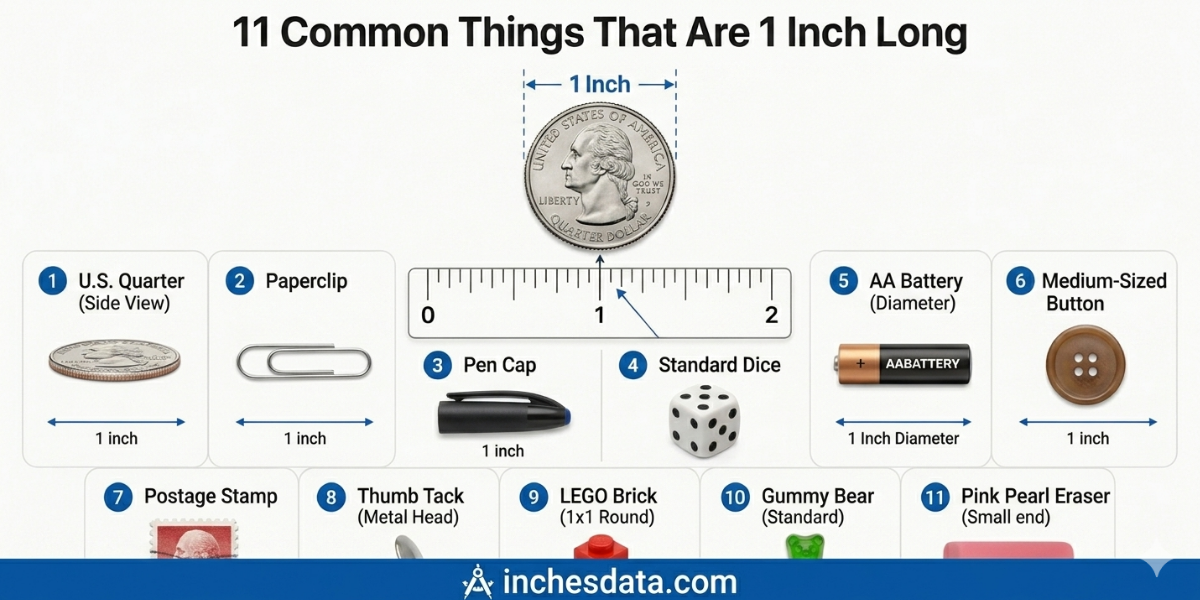 11 Common Things That Are 1 Inch Long (With Real-Life Examples & Size Comparison Guide)