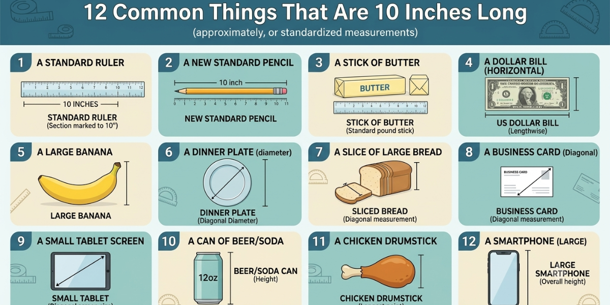 How Long Is 10 Inches? 12 Common Things That Are 10 Inches Long