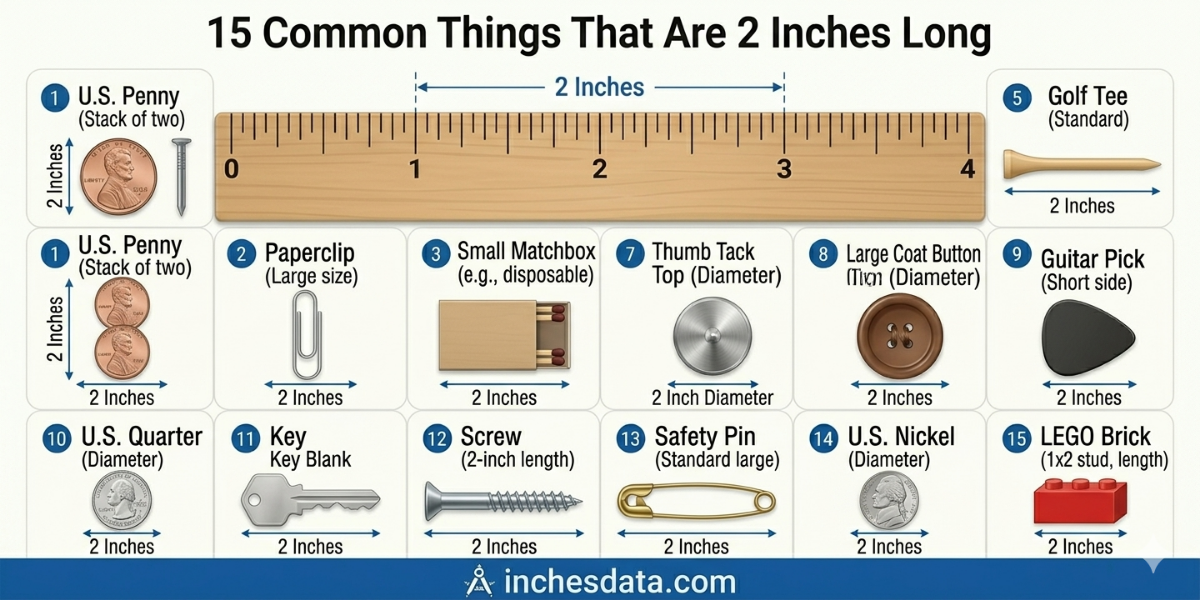 How Long Is 2 Inches? 15 Common Things That Are 2 Inches Long