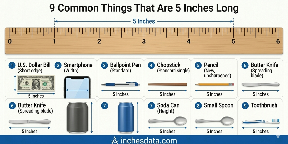 How Long Is 5 Inches? 9 Common Things That Are 5 Inches Long