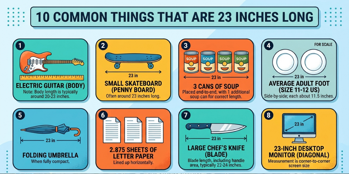 10 Common Things That Are 23 Inches Long